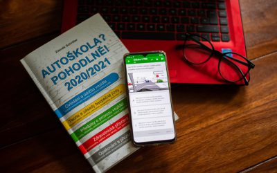 Náhled mobilní aplikace autoškoly.